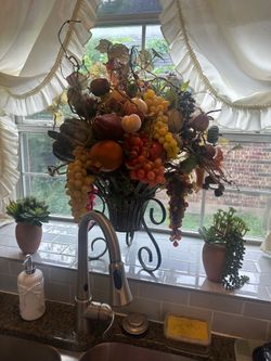 big fruit basket for kitchen decor