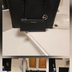 Black Michael Kors Handbag And Wallet 