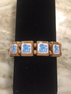 Blue Octopus jewelry bracelet