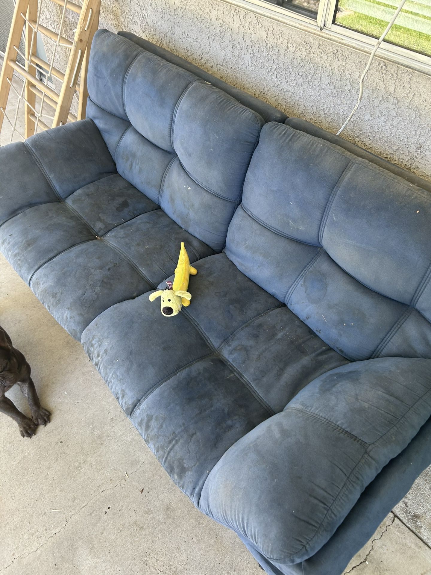 Small Blue sofa Futon