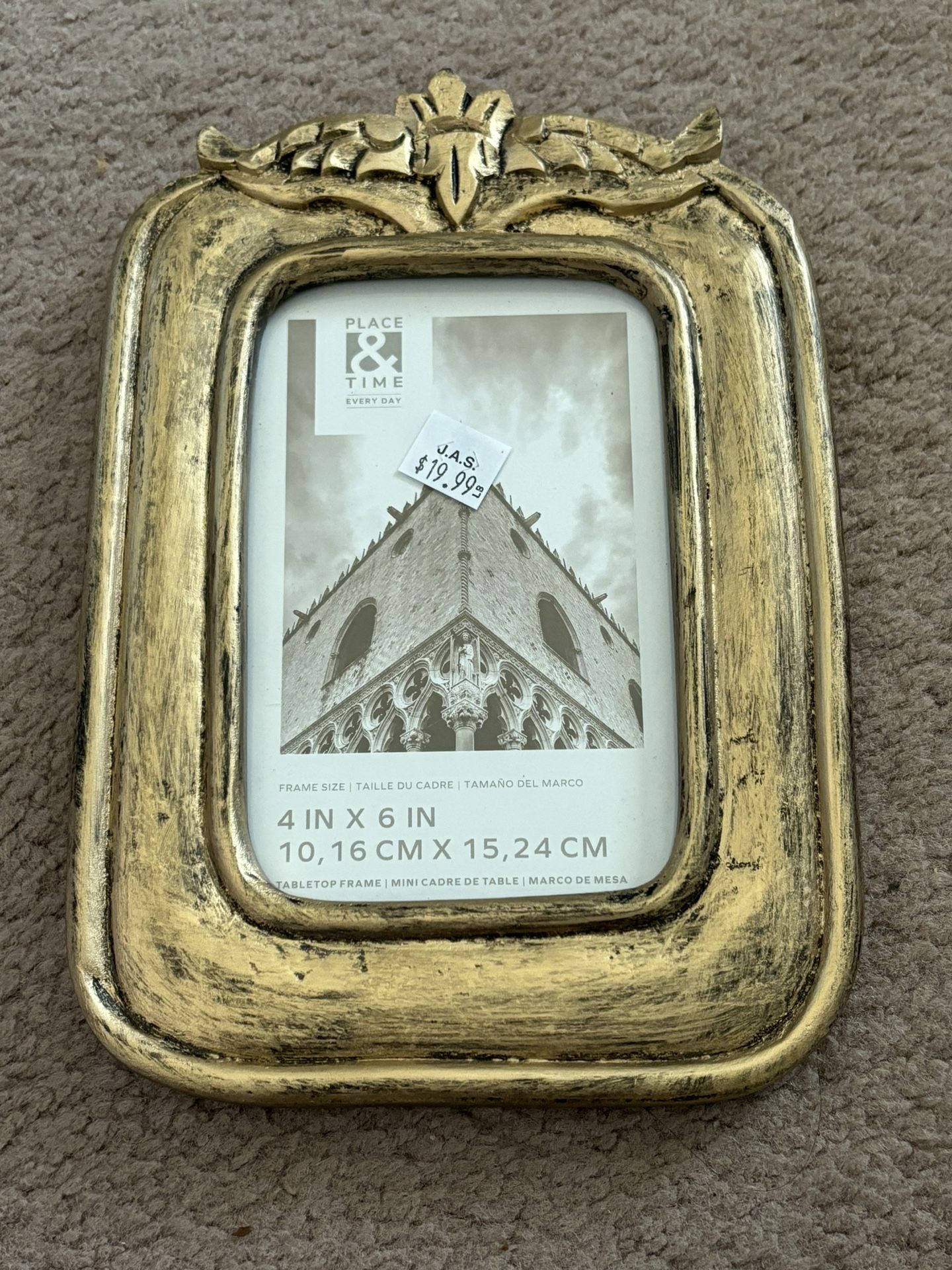 Place & Time Gold Picture Frame