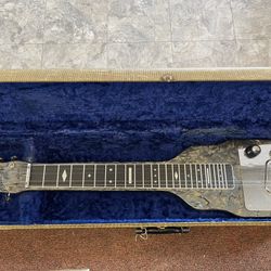 Vintage Magnatone Lap Guitar With Case