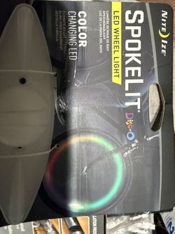 Bicycle Led Lights Total 6 For Wheels And 3 For Front Brand New Paid $13 Each Selling All For $50 All Brand New