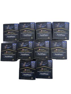 Purina Pro Plan FortiFlora Dog Supplement - 30011 (30 Count) EXP DATE 04-2025 -LOT OF 10-