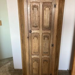 Oiled Oak Armoire/Wardrobe, Arts & crafts