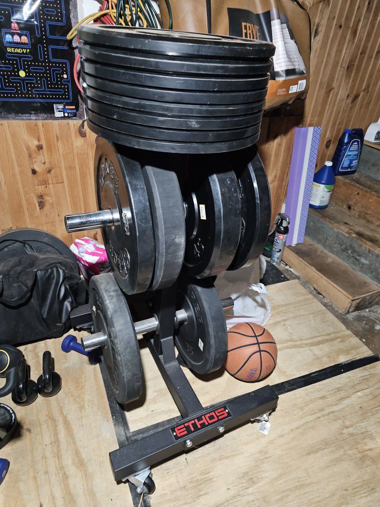 Rack Of Free Weights