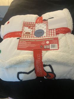 Brand New Hello Kitty Blanket , Christmas