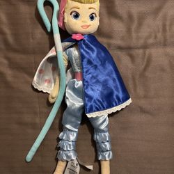 DISNEY STORE Toy Story 4 Bo Peep 19" Plush Doll w/Cape Stuffed Animal Toy 