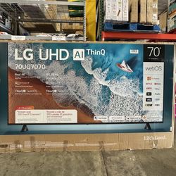 LG 70” UHD Smart TV With AI ThinQ Brand New In Box 