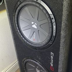Subwoofer. Dual 12 With Amp. “KICKER”