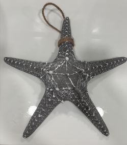 GRAY STARFISH DECOR 15” Diameter 