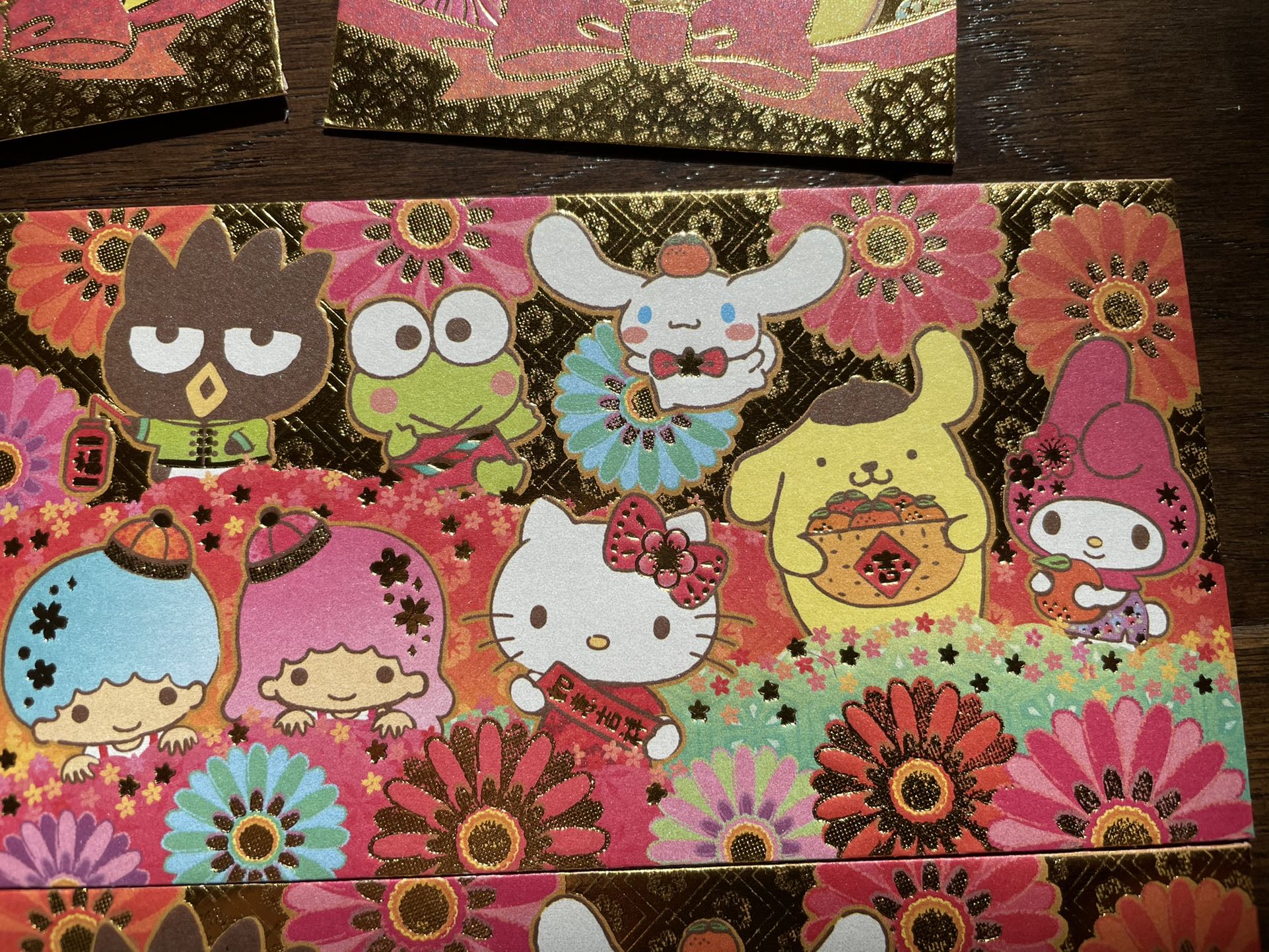 Brand New Sanrio Characters Hello Kitty, My Melody, Little Twin Stars Keroppi Chinese New Year Red/lucky Envelopes