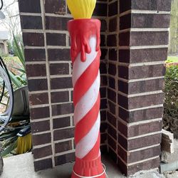 Vintage  Blow Mold Christmas Candle 