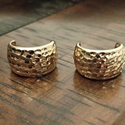 Veronese Gold Vermeil Over 925 Sterling Silver Earrings 