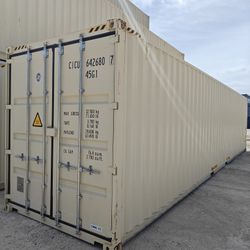 NEW Beige 40HC One Trip Shipping Containers For Sale