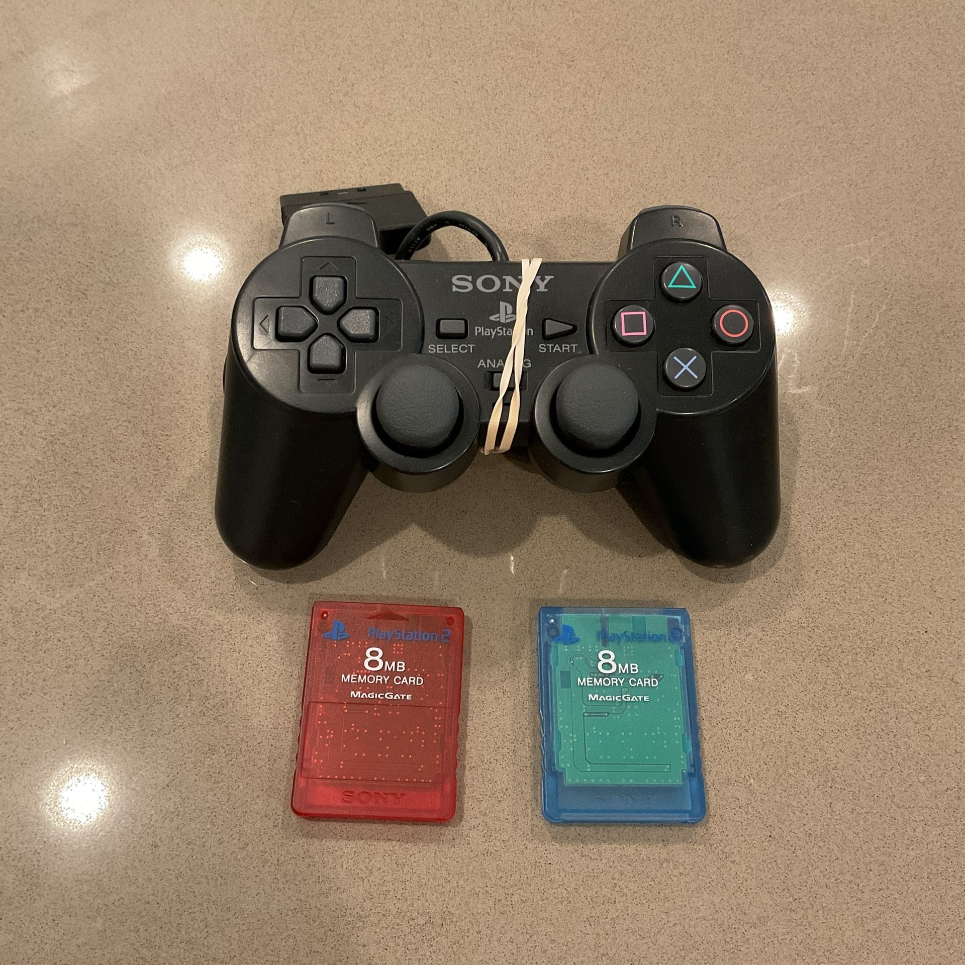 PS2 PlayStation 2 Controller Memory Cards OEM 