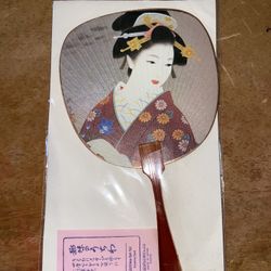 1-VINTAGE/ JAPANESE HAND FAN (BRAND NEW)
