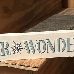Winter Wonderland Wooden Sign 