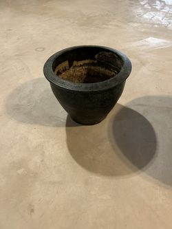 Green Ceramic Flower Pot 