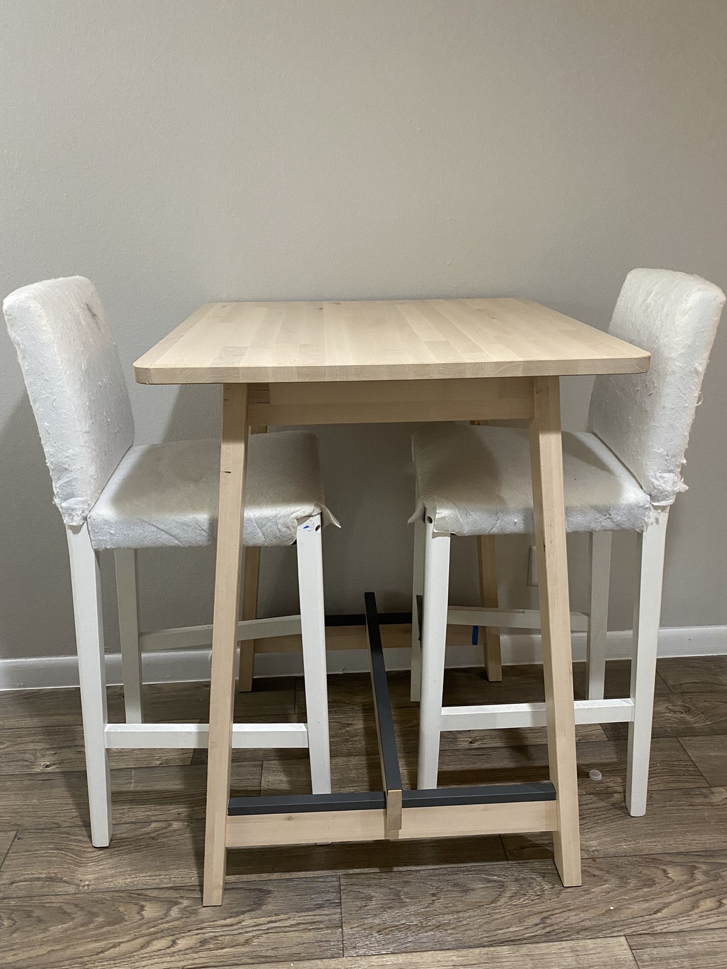 Wooden Dinning Table + Two FREE Chairs Included