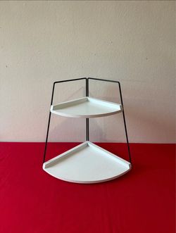 2-Tier Corner Bathroom Shelf