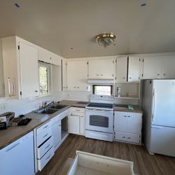 Complete kitchen cabinets with counters