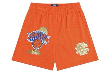 Eric Emanuel EE Knicks Champ Shorts Orange NBA  Size: Large