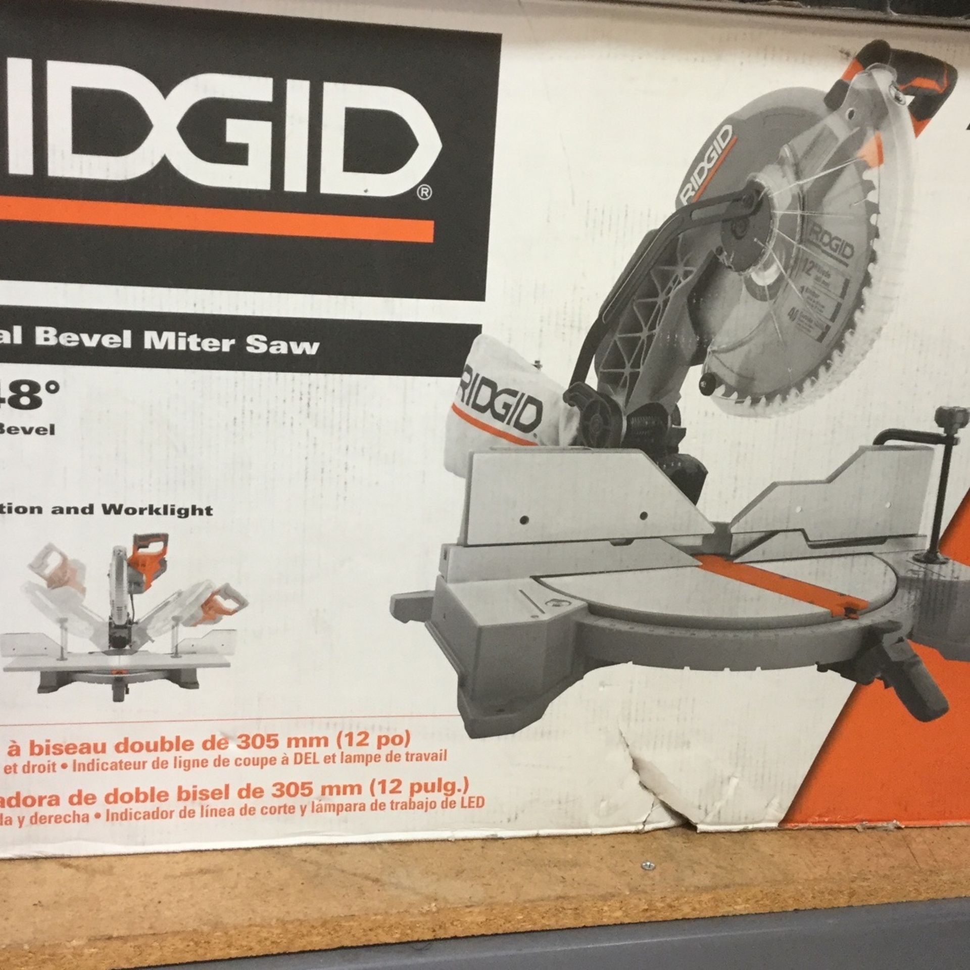 Ridgid 12in Dual Bevel Miter Saw - Main Image