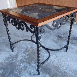 Iron Side Square Table