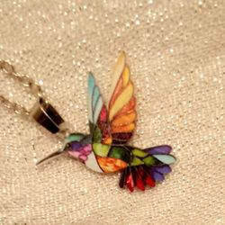Hummingbird Necklace Set