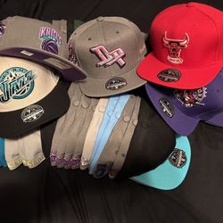 Brand New 50+ Hats, Mitchell & Ness/Hardwood Classic Hats