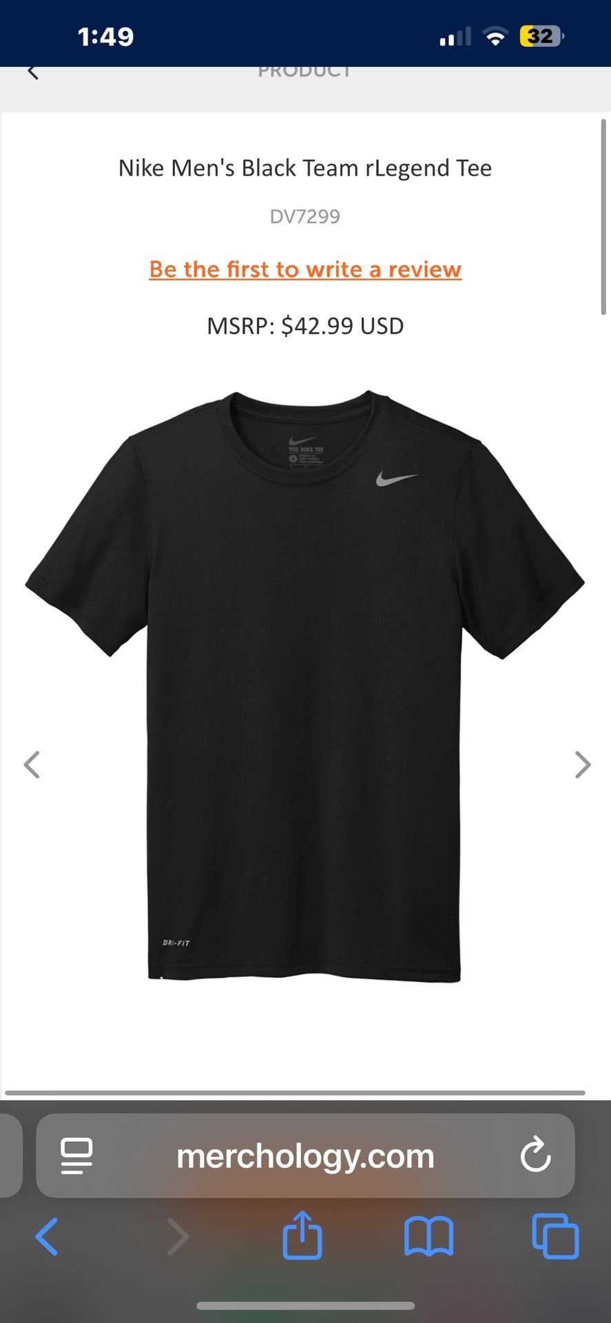 Nike Men Shirt Dry fit