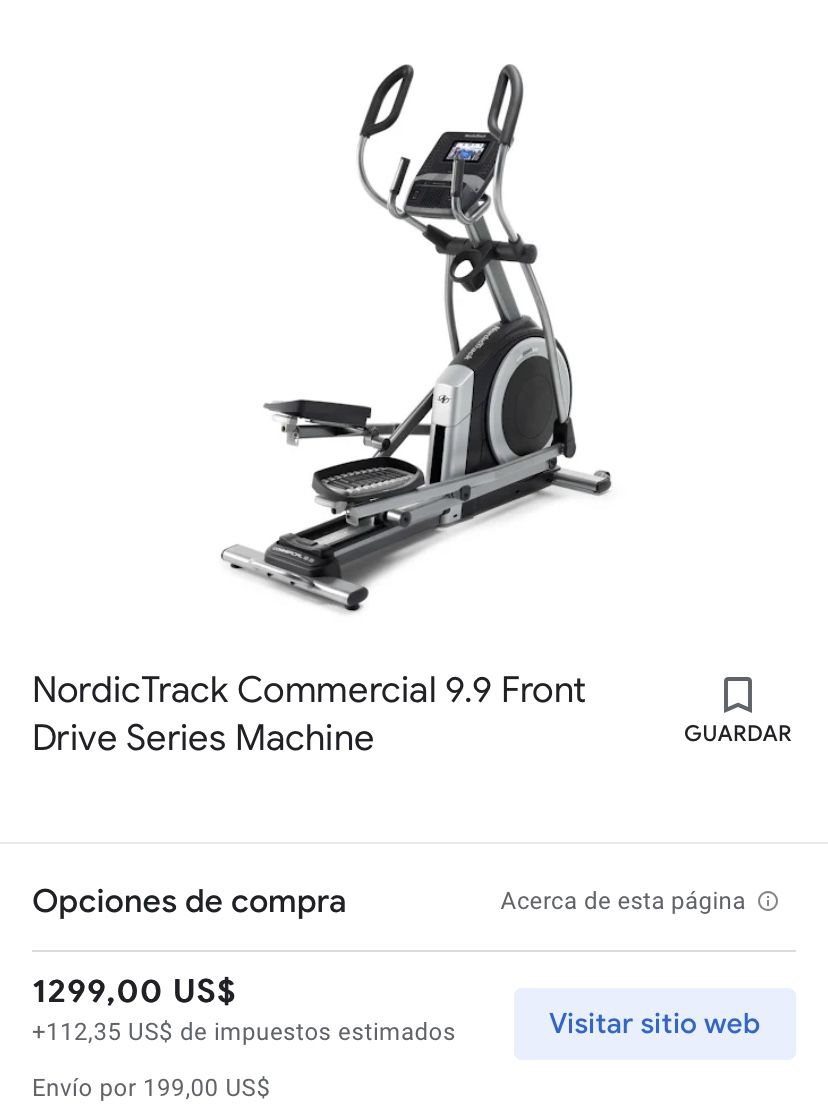 NordicTrack Commercial 9.9 Front Drive Series Machine Elliptical