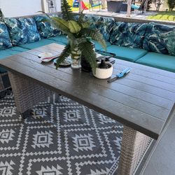 L-Shaped Outdoor wicker set 