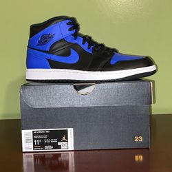 Nike Air Jordan 1 Mid Hyper Royal  Size 11.5