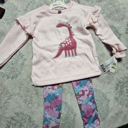Two Piece Kids Girls Outfit 4T New