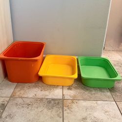 IKEA Trofast Plastic Storage Bins (Set of 3)