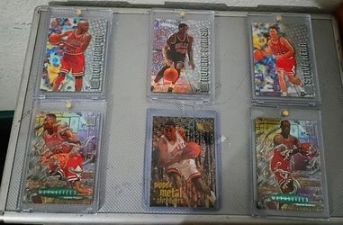 Bulls Fleer Metal Card Lot