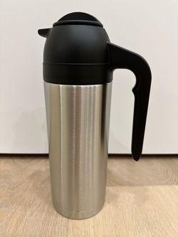 Carafe Server Brushed w/lever 34oz, 1L