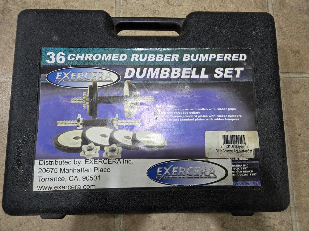 Adjustable Dumbbell Set 36lbs