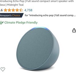 Introducing Echo Pop  Full sound compact smart speaker with Alexa
