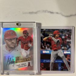 Angels Mike Trout Bryce Teodosio Topps Baseball Cards