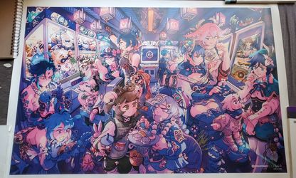 Genshin Impact Poster 3x SIGNED