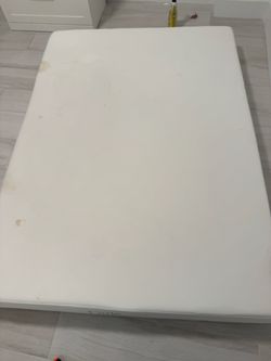 Size  full White Foam Mattress with Staining