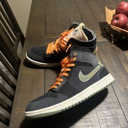 Jordan 1 Mid SE Craft GS Anthracite Light Olive