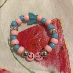 Pink Smiley Bracelet 