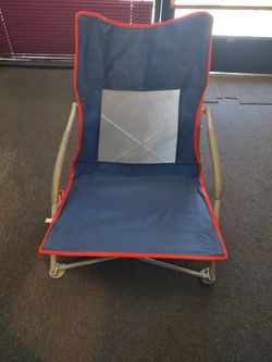 LLI Low Profile Foldable Beach Chair Model OL-1889-RDWTBL *NIB*!