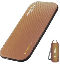 LOSTHORIZON Air & Foam Camping Mattress, Self-Inflating Sleeping Pad, 3" Thick, with Pump Sack, Slim Single