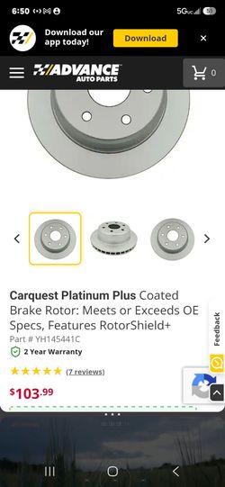 2004 Chevy Tahoe Rear Rotors