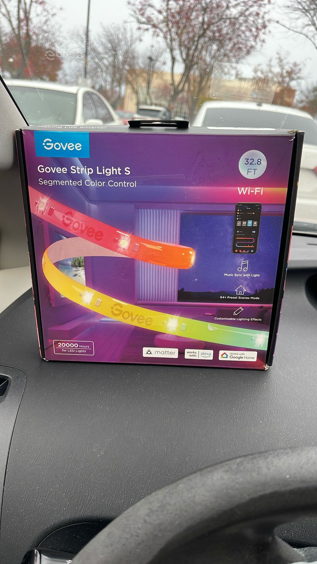NEW Govee 32.8ft Wi-Fi RGBICW LED Strip Light S Segmented Color Control